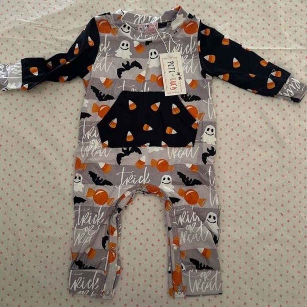 Pete and Lucy Halloween Romper